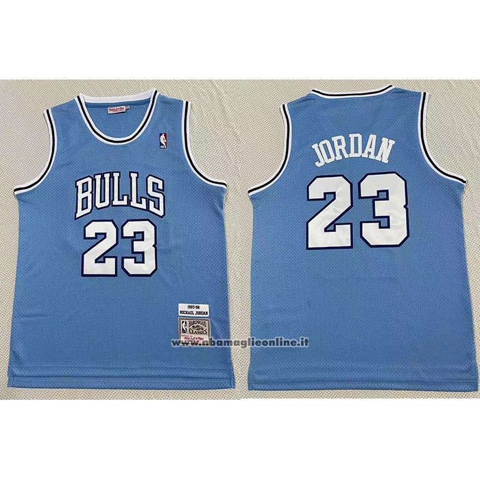 Maglia Chicago Bulls Michael Jordan #23 Mitchell & Ness 1997-98 Blu1